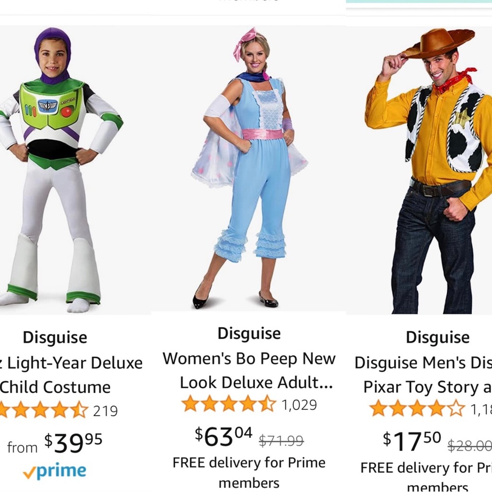 Toy Story Family Costumes